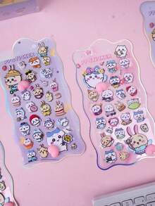 可爱贴纸，创意高档Usaqi Xiaoba DIY手册装饰贴纸，卡通贴纸，水杯装饰贴纸，儿童贴纸，礼物装饰贴纸（部分款式可能存在色差，随机发货） - 彩色 - 查看 6
