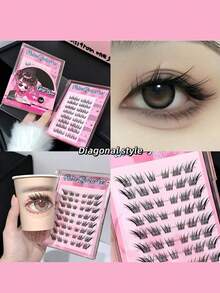 24款动物系列免胶假睫毛，持久高粘性，卷翘自然轻盈