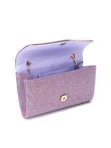 Envelope Design Party/Wedding Clutch Bag For Women, With Detachable Chain Strap, Fashion Handbag - Purple - View 9