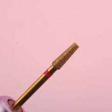 1pc Cuticle Clean Nail Drill Bit, Titanium Russian Diamond Nail Bits Nail Cleaner Accessories Tool - Gold - View 6