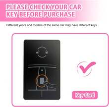 Sparkly Key Card Holder With Keychain, Compatible With Car Model 3/Y/X/S - Hồng - Xem 2