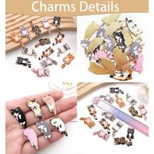 Christmas Wine Glass Charms/Markers/Identifiers/Tags For Stem Glasses For Wine Party Decorations Cat Themed Set - 13 件貓咪掛件 - 查看 4