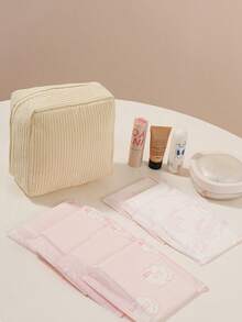 1 Portable Sanitary Napkin Storage Bag, A Stylish And Practical Multifunctional Travel Storage Bag - Perfect For Toiletries, Sanitary Napkins, Lipstick Bags, Wallets, Portable Storage Bags, Travel Toiletries Bags For Girls And Ladies, As Well As Cosmetics, Back To School, Office And School Supplies For Girls And Ladies. Christmas Holiday Gift Giving, Bohemian Style - 彩色 - 查看 2
