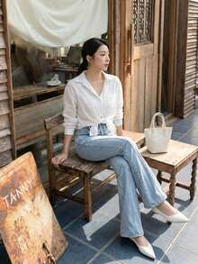 Women Jeans - Light Wash - View 3