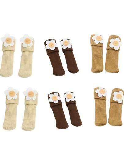 4 piezas Cubiertas tejidas para patas de silla, reducción de ruido, antideslizante, antirayado, protege las patas de los muebles, adecuado para sillas de comedor, sofás, escritorios y otros muebles, ideal para la sala de estar, el dormitorio, el estudio, un regalo perfecto para amigos y familiares, protectores de patas de silla, fundas para patas de escritorio y silla para el hogar