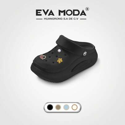 EVA MODAR Serie CharmGlam- EVA suave y ligera, suela antideslizante y resistente, perfectas para cualquier clima; realzan la altura y vienen con charms sorpresa.
