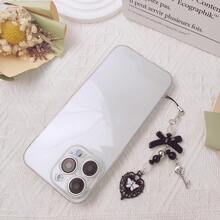 1-4PCS Cute Phone Charms Aesthetic Y2K Cell Phone Charms Strap Strawberry Butterfly Star PhoneCharm Y2K Accessories For Bag Keychain  Camera Pendants Decor - 1黑心 - 查看 5