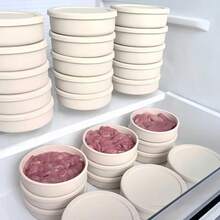 3个装硅胶午餐盒，可重复使用，带翻盖，可放入洗碗机清洗，适合存放零食和糖果，是午餐、办公、旅行的理想之选，也是返校必备的食品储存用品。 - 彩色 - 查看 4