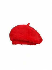1 pieza Boina cálida para mujer, Gorro de invierno de felpa gruesa, Gorra de estilo periodista versátil y de moda para uso diario - Multicolor - Ver 10