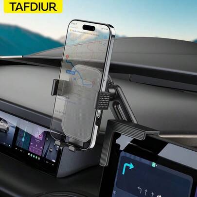 Soporte de visualización central ajustable de 360° y 3 puntos de TAFDIUR, adecuado para teléfonos de hasta 2,7 cm de grosor, se puede colocar vertical u horizontalmente