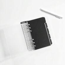 Zelten RefillS - - - Loose Leaves For A6 Cover Ring Binder/Personal Organizer/Planner(A6 6 Holes, Divider Horizontal Black Paper) - DividerHorizontalBlackPaper - View 1