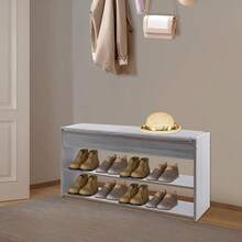 YUNRUX Shoe Changing Stool - Grey - View 10