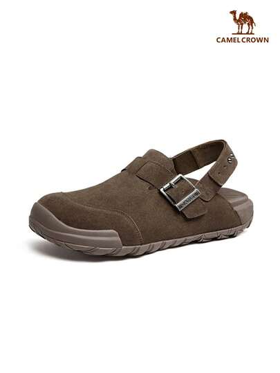 CAMEL CROWN Men's Sandals, Comfortable Breathable Retro Style Sandals, Loose Fit, Suitable For Spring And Summer Wear. Birkenstocks Style Sandals.