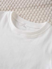 St. Patrick's Day, Girls' Fashionable T-Shirt, Clover Heart, Printed Pattern, Comfortable And Soft, Casual And Versatile, Suitable For Interactive Entertainment - 白色 - 查看 3