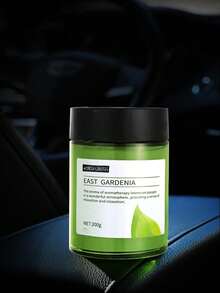 3个装200克香薰玻璃罐，车载家居空气清新剂，多种香味可选（树荫禅茶/茉莉乌龙/东方栀子花），黑色盖子，绿色圆形玻璃容器，香氛扩散器，除臭剂，放松身心，适用于客厅、卧室、汽车内饰，四季皆宜。 - 彩色 - 查看 6