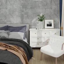 Gray Cracked Concrete Peel And Stick Wallpaper Roll, Matte Concrete Countertop Contact Paper, Self-Adhesive Removable Vintage Cement Vinyl Wall Paper, Suitable For Bedroom Decor, Drawers, Thick Wall Sticker - Dark Grey - View 6