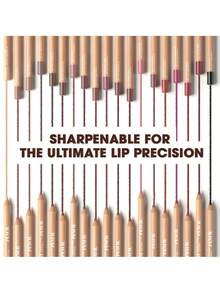 beauty glazed 7pcs/Set, Moisturizing Glossy Lip Glaze + 6pcs Lip Liner Set, Matte, Waterproof And Long-Lasting, No Smudge, Moisturizes Lips, Daily Makeup, Create A Perfect Lip Makeup - 唇線筆#裸粉色+B180#104 - 查看 6