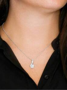 新款项链礼盒套装 - 送给姐姐或女友的生日礼物 - 送给姐姐的礼物 - 伴娘送给新娘的礼物 - 姐妹珠宝 - 銀色 - 查看 3