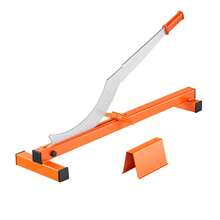 Cortador de piso de vinilo de 12 pulgadas, Cortador de piso laminado de 10 mm grueso con guía de ángulo de corte, Mango de goma, Piedra de afilamiento, Hoja de acero D2 para cortar laminado, Vinilo, Renovación del hogar - 10 mm - Ver 8