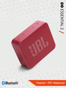 JBL GO Essential 2 Portable Wireless Bluetooth Speaker Original Pro Sound IP67 Waterproof Dustproof 5+ Hours Playtime Perfect For Computer Bedroom Travel And As A Gift - Red - View 1