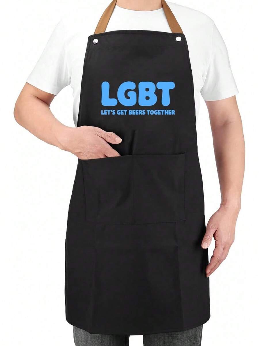 LGBT Let'S Get Beers Tonight Kitchen Apron - 1 - Xem 1