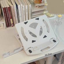 360° Rotating Laptop Stand Desk Riser Holder, Foldable Adjustable Laptop Cooling Pad With Phone Holder, Multifunctional Computer Stand, Minimalist Scandinavian Style, Commuting Fashion - Multicolor - View 3