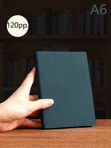 A6加厚笔记本，适合成人使用 - 高级皮革封面，是工作会议、学习和大学生的理想之选 - 英文书写垫 - 多色 - 查看 9