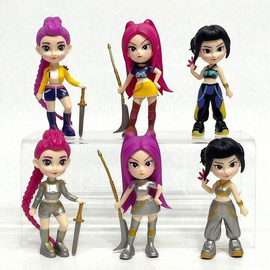 1pc K-Pop Magical Girl Tiger Star Series Action Figure - Anime & Game Theme Collectible Doll & Model, Premium Desktop Display, Fan Merchandise, Holiday/Birthday Gift (Random Style)