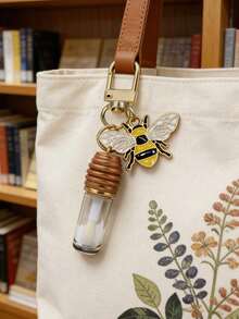 Bee Keychain Compatible,Bottling Bottles,Cute Bee-Shaped Acrylic Key With Lobster Clasp,Bee-Themed Gift Accessory For Birthdays, Bee Pattern Portable Pendant Bottle, Pendant,Car Keychain, Key Strap - Suitable For Cars, Cameras, Backpacks, Phones, And Home Keys. Christmas Gift, Father'S Day Gift, Mother'S Day Gift, Halloween Gift, Birthday Gift,Valentine'S Day Gift - Multicolor - View 7