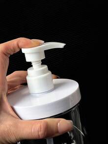 500ml Large Capacity Pump Dispenser Bottle, Transparent Lotion Bottle, Hand Wash, Body Wash, Shampoo, Wide Mouth Refillable Container