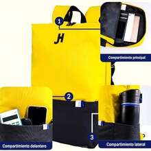 Men Functional Backpacks - Neon Yellow - View 6