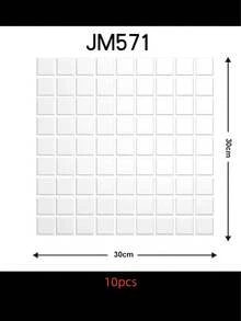 Tapet autoadeziv impermeabil din vinil texturat, mozaic, DIY, pentru faianță, autocolante mici pătrate pentru faianță, decorațiuni interioare, plăci autoadezive, autocolante de renovare, panouri de perete detașabile, tapet, decorațiuni de primăvară, reîmprospătează-ți casa, autocolante decorative Rama, cadouri de ziua de naștere și absolvire