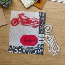 创意摩托车金属切割模具，DIY剪贴簿相册和压花模板，贺卡制作工具，卡片纸切割工艺品，礼品卡制作模板模切。