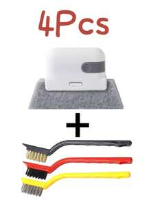 1pc/2pcs/3pcs/5pcs/6pcs 2-In-1 Window Slot Cleaning Brush, Universal Small Crevice Cleaning Brush, Suitable For Door Tracks, Window Frames, Outdoor Kitchen Utensils Cleaning, Suitable As Gifts For New Year, Halloween, Valentine's Day, Mother's Day And Christmas