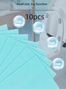10/30/60/100/120/240pcs Bathroom Cleaning Tablets, Floor Cleaning Tablets, Floor Mopping Tablets, Suitable For En Floors And Tiles, Bathroom Cleaning Agent, Long-Lasting Fragrance Tablets, Floor Cleaning And Brightening Tablets, Cleaning Supplies - Blue - View 4