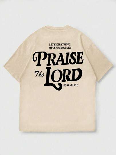 This Light Peach Round Neck Short Sleeve T-Shirt Is Suitable For Teenagers To Wear In Summer, With A Cute Bear Graphic Design. Simple And Fresh, Fashionable And Versatile, It Makes A Perfect Surprise Gift For Family And Friends.