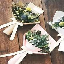 50pcs/Pack Satin Ribbon Bows, Mini Bowknot For Wedding Car Seat, Party, Holiday, Wedding Arch, Vase, Photography Props Decor - Multicolor - View 4