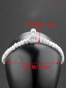 1 Peça Tiara de Princesa Luxuosa e Brilhante na Moda, Elegante Tiara de Cristal Zircônia Nova, Coroa de Princesa, Acessório de Noiva para Casamento, Concurso, Festa de Aniversário, Baile de Formatura Adulto, Coroa de Noiva de Cristal de Liga, Acessórios de Cosplay, Decoração de Casamento