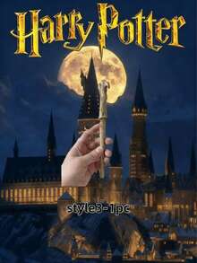 1pc Harry Potter Magic Wand Pen With Black Ink, Children's Party Favor & Halloween Souvenir, Student Writing Tool, Office Desk Accessory, Home Decor, Ideal Gift For Birthday, Back To School, Halloween, Christmas, Thanksgiving, Valentine's Day, New Year, Carnival, Easter (For Students) - Multicolor - View 6