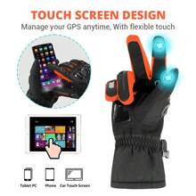 1 Pair Of Motorcycle Gloves Winter Warm Off-Road Riding Gloves Off-Road Motorcycle Gloves Touch Screen Full Finger Sports Gloves Riding Equipment Unisex Knight Gift - Multicolor - View 4