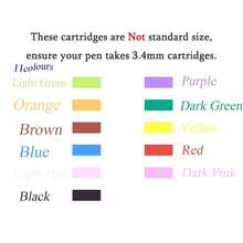 Ink Cartridges For Hongdian Fountain Pen, Set Of 35 Pen Refills Ink Cartridges, 3.4 Mm Bore Diameter, Brown - Màu nâu - Xem 7