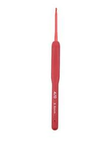 1pc Ergonomic Soft Grip Aluminum Crochet Hook, 2.0mm/2.5mm/3.0mm/3.5mm/4.0mm/4.5mm/5.0mm/5.5mm/6.0mm, Suitable For Beginners And Experienced Crocheters, All Seasons - Red - View 12
