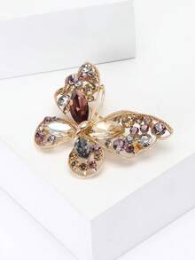 Luxury Rhinestone Butterfly Brooches - Insect Pins For Women Unisex Casual Party Jewelry Accessories / Friends Gifts Badges Decoration - Butterfly - View 5