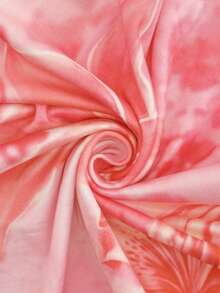 优雅印花针织修身连衣裙，无袖系带沙滩度假连衣裙，女士春夏款 - 彩色 - 查看 9