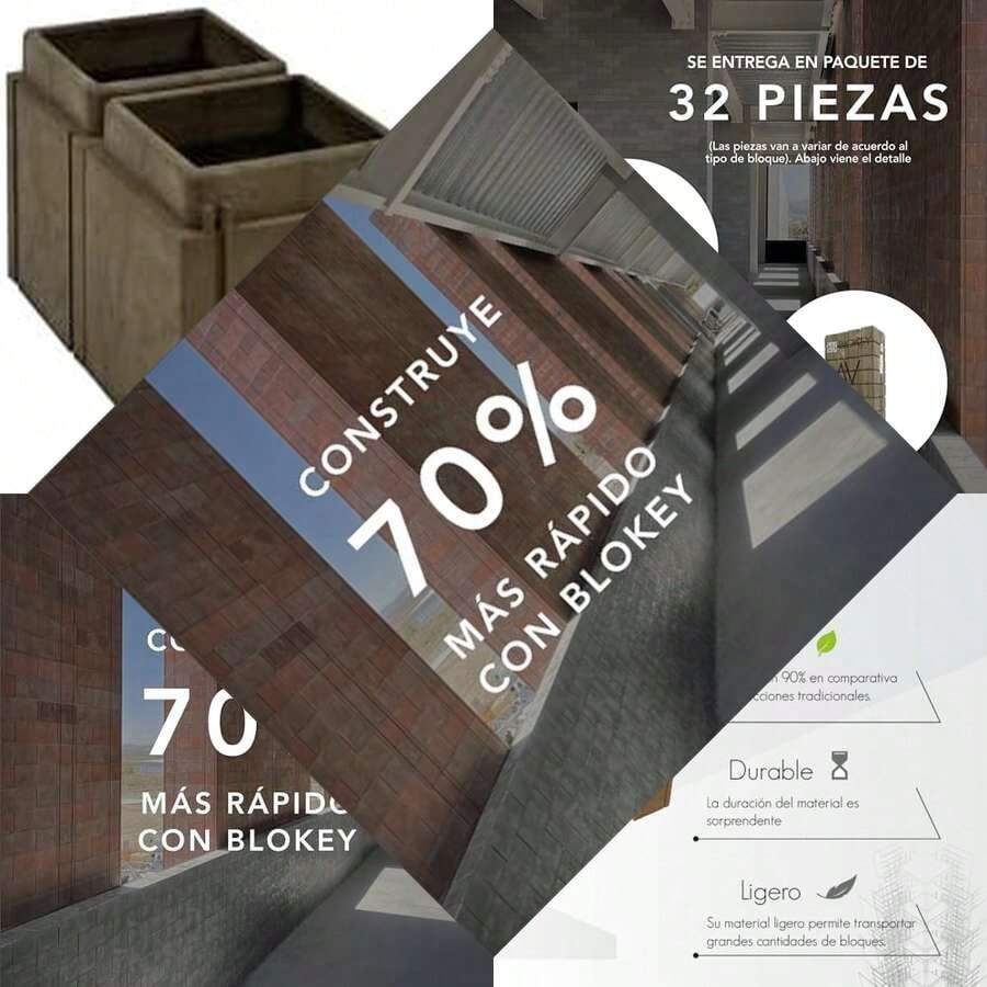 Construcción ecológica Bloque para arena con características especiales - Arena - Ver 1