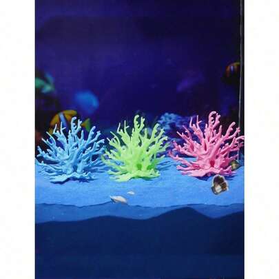 1pc Multicolor Realistic Coral Miniature Micro Landscape Decor For Fish Tank, Aquarium Decoration Resin Fake Coral Micro Scenery, Starfish Ornament Plant Accessories