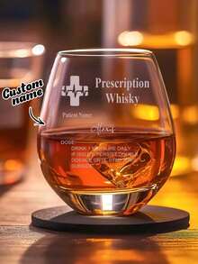 1pc Customized Name Whiskey Glass, Personalized Whiskey Glass With Name, Customized Whiskey Glass, Personalized Glassware With Name, Customized Gift, Personalized Name Whiskey Glass, Personalized Name Whiskey Set, Whiskey Glass With Name, Personalized Whiskey Glass, 3 Different Shapes, Gift For Whiskey Lovers - Style 1 - View 6