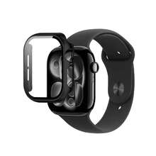 LOOW Capa Bumper Para Apple Watch Series 10 e Series 11 46mm 42mm Capinha Case Com Vidro Embutido Preto - preto - Visão 5