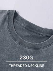 Disney, Disney Mickey Mouse ; T-shirt d'été à manches courtes pour homme, effet vieilli, coupe unique, pur coton, confortable et respirant, style streetwear décontracté, col rond ; une marque de mode de haute qualité, un cadeau surprise idéal pour la famille et les amis. - Gris - Voir 2