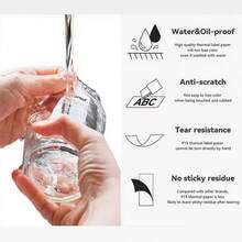 Marklife 热敏标签贴纸,白色/彩色/透明,UV纸,兼容 P15、P12、P11、D30、Q30 标签打印机,适用于家庭办公室标签制作 - 彩色 - 查看 3